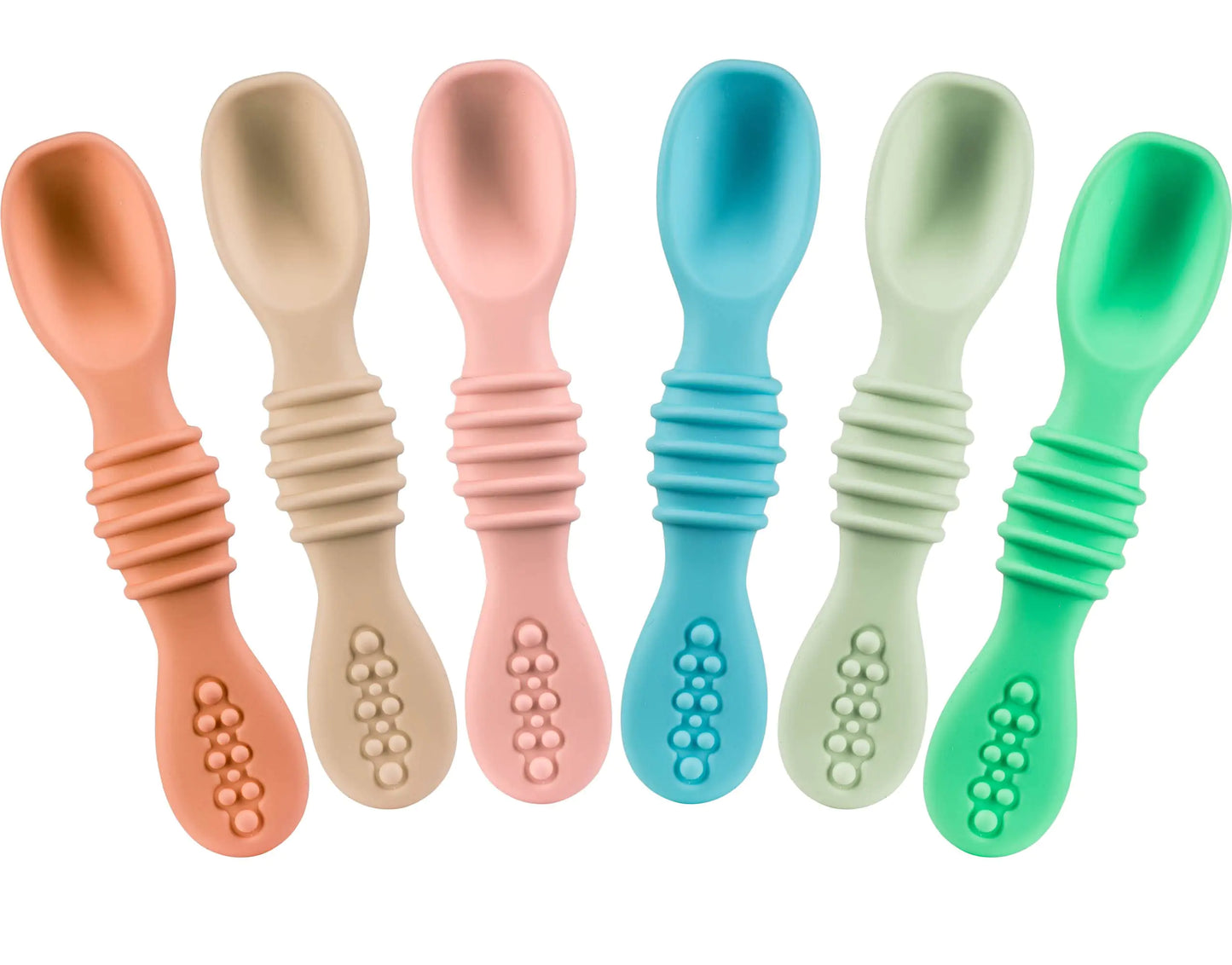 Silicone Self-Feeding Baby Spoon Set